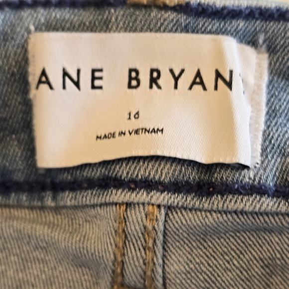 Lane Bryant Blue Denim Jeans Shorts High Rise Waist Womens Plus Size 16 - Picture 10 of 12